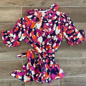 Diane von Furstenberg Wrap Blouse